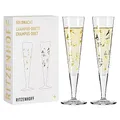 Produktbild: RITZENHOFF 6261001 Champagnerglas 200 ml - Serie Goldnacht Duett - 2 Stück mit Echt-Gold - Made in Germany