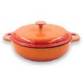 Produktbild: GSW Shadow Schmortopf Schmorbräter mit Deckel 30cm Orange Gusseisen ca. 4,5L