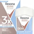Produktbild: Rexona Women Deostick Maximum Protection Clean Scent gegen Achselnässe 45ml
