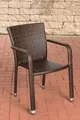 Produktbild: TPFGarden Gartenstuhl Lenni - für Garten, Balkon, Terrasse - stapelbar - Farbe: braun (Hochwertiger und stabiler Gartensessel aus handgefertigtem Polyrattan, 1 St), Balkonstuhl, Terrasssenstuhl - Maße (TxBxH): 60 x 57 x 82cm