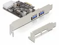 Produktbild: Delock 2x USB 3.0 PCI Express card 2 Port PCI-Express Karte PCIe
