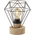 Produktbild: Tischleuchte, Braun, Holz, 19x22.5x19 cm, Lampen & Leuchten, Innenbeleuchtung, Tischlampen, Tischlampen