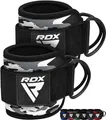Produktbild: RDX Fußschlaufen Kabelzug Gepolstert, 7MM Neoprenstütze 10”x4”, Ankle Straps, Handgelenk wickelt Mit 2 D-Ring für Cable Machine Fitness Training Fußmanschetten Gym Gesäß Beintraining, Frauen Männer