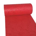 Produktbild: Dekoflor Tischband Tischläufer Tischdeko einzigartiges Rosen Design (Wasserfest, Lotuseffekt, samtige Oberfläche, 5 m Rolle, 30 cm Breite, 100% Nylon), Rot