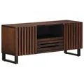 Produktbild: Sideboard Lowboard Schrank Aufbewahrung Braun 100x34x46 Cm Massivholz Mango