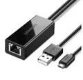Produktbild: UGREEN 100Mbps Netzwerkadapter für Chromecast 1m Adapter Splitter schwarz Netzwerk-Adapter