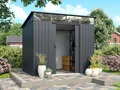 Produktbild: Pergart Metall Gerätehaus Lübeck 86 BxTxH 238x194x203cm 4,05m² Anthrazit