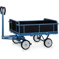 Produktbild: Fetra Handwagen 6453V, mit 4 Bordwänden, Vollgummireifen, Tragkraft 750kg, 1200 x 800mm
