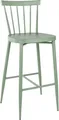 Produktbild: Bolero Windsor Hochhocker aus Aluminium, Grün, 2 Stück