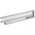 Produktbild: SO-TECH® Handtuchhalter Aluminium ausziehbar 1 oder 2-armig in Chrom oder Aluoptik, zweiarmig, drehbar, Länge 444 mm, Aluminiumoptik silberfarben 3.8 cm x 9.2 cm x 44.4 cm