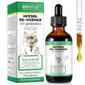 Produktbild: Wurmkur für Katzen 60ml，Verbesserung der Verdauung, Immunitätsschub Kräuterentwurmer mit Probitika, Katzenwurmer-Tropfen, Anti-Parasiten, Breitband-Hakenwürmer - Sicher, Effektiv