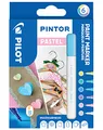 Produktbild: PILOT PINTOR Kreativmarker – 6 Stück in F – Pastellfarben – Farbmarker-Stifte für DIY-Projekte, für fast alle Oberflächen, schnell trocknend und gut deckend