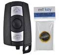 Produktbild: mt-key 1x Akku LIR2025 + 3 Tasten Autoschlüssel Ersatz Gehäuse für BMW Knopfzelle, LIR2025 (3,6 V), Passend für BMW (Bilder vergleichen)