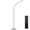Produktbild: TecTake GmbH Stehlampe Prisma LED, 5 Lichtmodi, 12 W, dimmbar - silber 405205