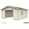 Produktbild: Palmako Holzgarage Roger ohne Tor 450 cm x 550 cm