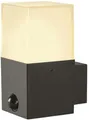 Produktbild: SLV GRAFIT Outdoor Wandaufbauleuchte, anthrazit, square, E27, mit Sensor (1006183)