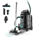Produktbild: Cecotec Staubsauger für Feste Stoffe und Flüssigkeiten 30L Conga Rockstar Wet & Dry Steel Pro Tool. 1600W, erhöhte Haltbarkeit und Widerstandsfähigkeit, enthält Steckdose für Werkzeuge, Zubehörkit