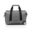 Produktbild: reisenthel Allrounder Trolley Twist Silver Vielseitige Reisetasche auf Rollen für Reisen, Arbeit oder Freizeit 2-stufiger Teleskopgriff, 2 leichtgängige Rollen