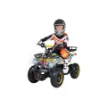 Produktbild: Actionbikes Motors Elektro-Kinderquad Torino, 1000 Watt, Pocket-Quad mit Scheibenbremsen, 24 km/h, 3 x 12-Volt-Batterie (Gelb Graffiti)