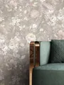 Produktbild: Newroom Vliestapete Verity Tapete Blumentapete Blumen,Rosen,Pfingstrosen, Braun Tapete Floral Blumen - Blumentapete Rosentapete Grau Rosa Romantisch 3D Optik Rosen Pfingstrosen für Schlafzimmer Wohnzimmer Küche, Rosentapete