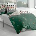 Produktbild: Traumschlaf Biber Bettwäsche Nussknacker jade 135x200 cm + 80x80 cm - grün