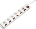 Produktbild: Hama Steckdosenleiste 6+1 XL einzeln schaltbar Weiß