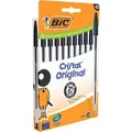 Produktbild: Bic Kugelschreiber Cristal Original, 516353, transparent, Schreibfarbe schwarz, 10 Stück