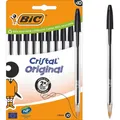 Produktbild: BIC Kugelschreiber Cristal Original transparent, Schreibfarbe: schwarz, 10...