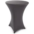 Produktbild: Blumtal Stehtischhusse Stretchbezug Stehtisch Hussen, Elegante Stehtischhusse für Bistrotische grau 70 - 75 cm