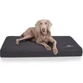 Produktbild: Knuffelwuff Orthopädische Hundematte Juna aus laser-gestepptem Kunstleder L 78x65cm Schwarz