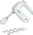 Produktbild: BOSCH Handmixer Styline MFQ4030, Edelstahl Rührbesen/Knethaken, 5 Stufen, weiß, 500 W, Turbotaste, leichtes Gehäuse, Made in Europe