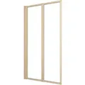 Produktbild: Badewannenfaltwand Double Gold 120x70cm - Duschwand für Badewanne mit 4mm Einscheibensicherheitsglas - Zwei schwenkbare Faltwände - hochwertige
