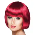 Produktbild: Perücke Bob Cabaret rubinrot Fasching Karneval Pagenkopf mit Pony Erwachsene