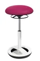 Produktbild: Topstar SU53BT7 Sitness High Bob, Stehhilfe, Fitnesshocker, Arbeitshocker, Sitzhöhe: 49-70cm, Standfußring Alu weiß lackiert, Stoffbezug, pink