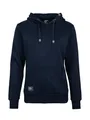 Produktbild: SCHIETWETTER Damen Hoodie Maike, Kapuzenpullover, Sweater, Kapuzenhoodie, unifarben, Sweatshirt unifarben, mit Kängurutasche Navy 46