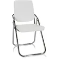 Produktbild: Konferenzstuhl / Besucherstuhl / Stuhl ESTO PU weiß hjh OFFICE
