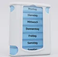 Produktbild: DocMed Pillendose Pillendose Tablettenbox Medikamentenbox Tabletten 7 Tage (Pillenturm Pillenbox, Wochenbox), Montag – Sonntag