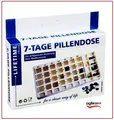 Produktbild: Medikamentenbox 7 Tage  28 Fächern Tablettenbox Pillenbox Tablettendose Pillen