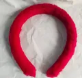 Produktbild: Haarreif mit Plüsch Farbe ROT für KINDER