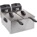 Produktbild: Tristar Doppelkorb-Fritteuse FR-6937 - 2 x 3 ltr Edelstahl - Silber