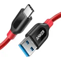 Produktbild: Anker PowerLine+ USB-C auf USB 3.0 A Ladekabel Android MacBook Sony 90cm Rot