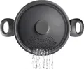 Produktbild: Ibili 411522, 5,6 l, Schwarz, Aluminium, Keramik, Elektro, Gas, Induktion, Aluminium, 22 cm