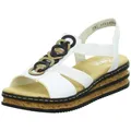 Produktbild: Rieker Sandaletten Weiß Kunstleder Größe: 41 Normal