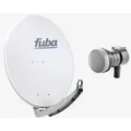Produktbild: Fuba Sat Anlage 1 Teilnehmer | DAA 780 G Satellitenschüssel 80cm Alu hellgrau (Testergebnis: ausgezeichnet)* + Fuba DEK 117 Single LNB 1 Teilnehmer