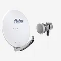 Produktbild: Fuba Sat Anlage 1 Teilnehmer | DAA 780 G Satellitenschüssel 80cm Alu hellgrau (Testergebnis: ausgezeichnet)* + Fuba DEK 117 Single LNB 1 Teilnehmer (DVB-S2, HDTV, UHD 4K/8K, 3D) mit LTE-Störfilter