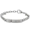 Produktbild: Diesel Armband Für Männer, 18 Cm - 19,5 Cm Silbernes Edelstahlarmband, DX0966040
