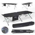 Produktbild: 24MOVE® Feldbett Campingbett bis 180 kg In-und Outdoor Camping faltbar, 190 x 63 x 42cm, tragbar mit Tasche, für Garten oder Reisen