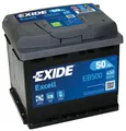 Produktbild: EXIDE EB500 Excell Autobaterie/Starterbatterie 50Ah 12V 450A B13 DIN/ISO L1