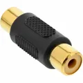 Produktbild: InLine® Audio Adapter Cinch Buchse zu Cinch Buchse vergoldet schwarz