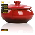 Produktbild: Lependor Aschenbecher aus Keramik mit Deckel, winddicht, Zigarettenaschenbecher